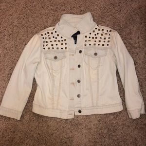 Jessica Simpson studded jean jacket